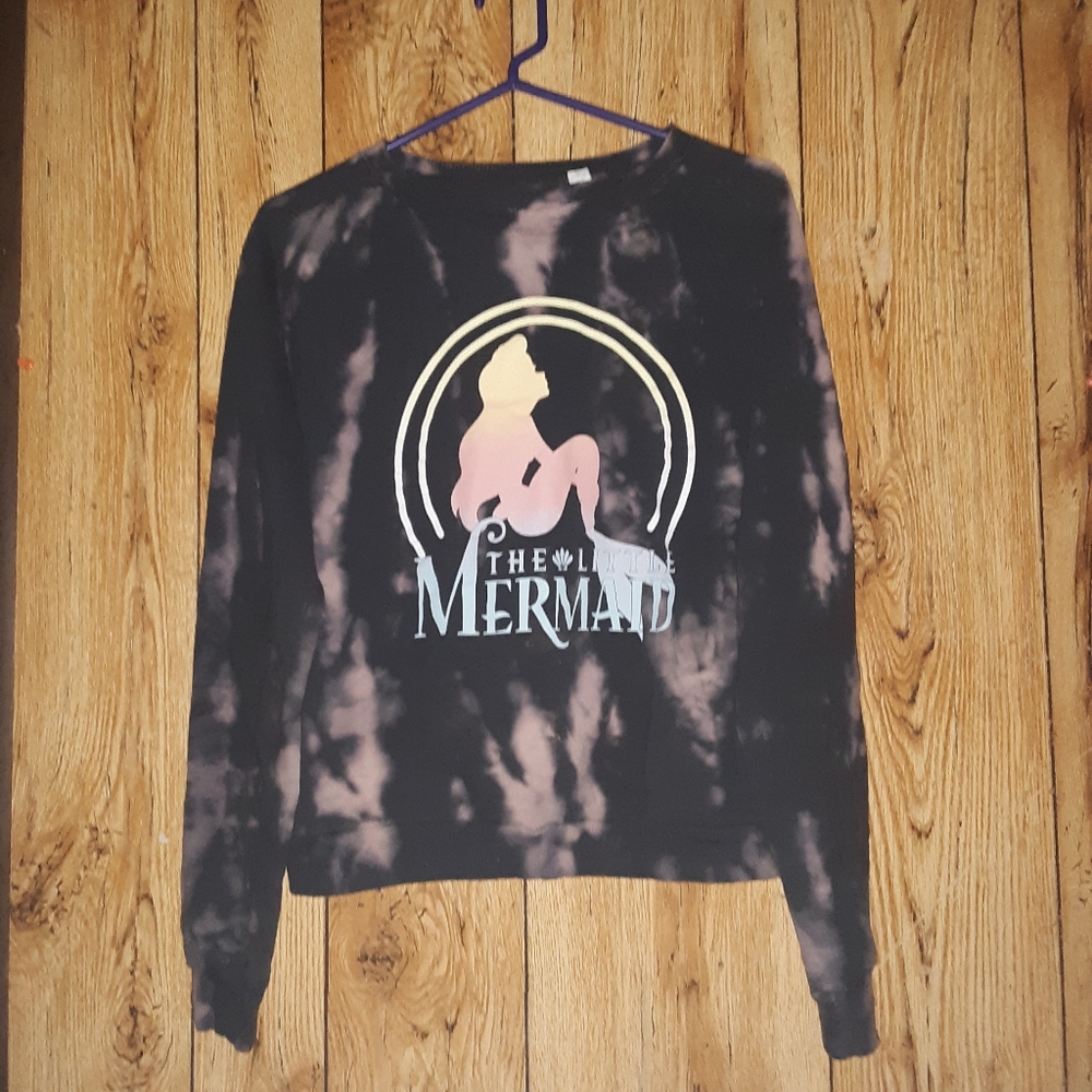 Tie dye little mermaid sweater